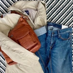 Gap Khaki Hooded Jacket